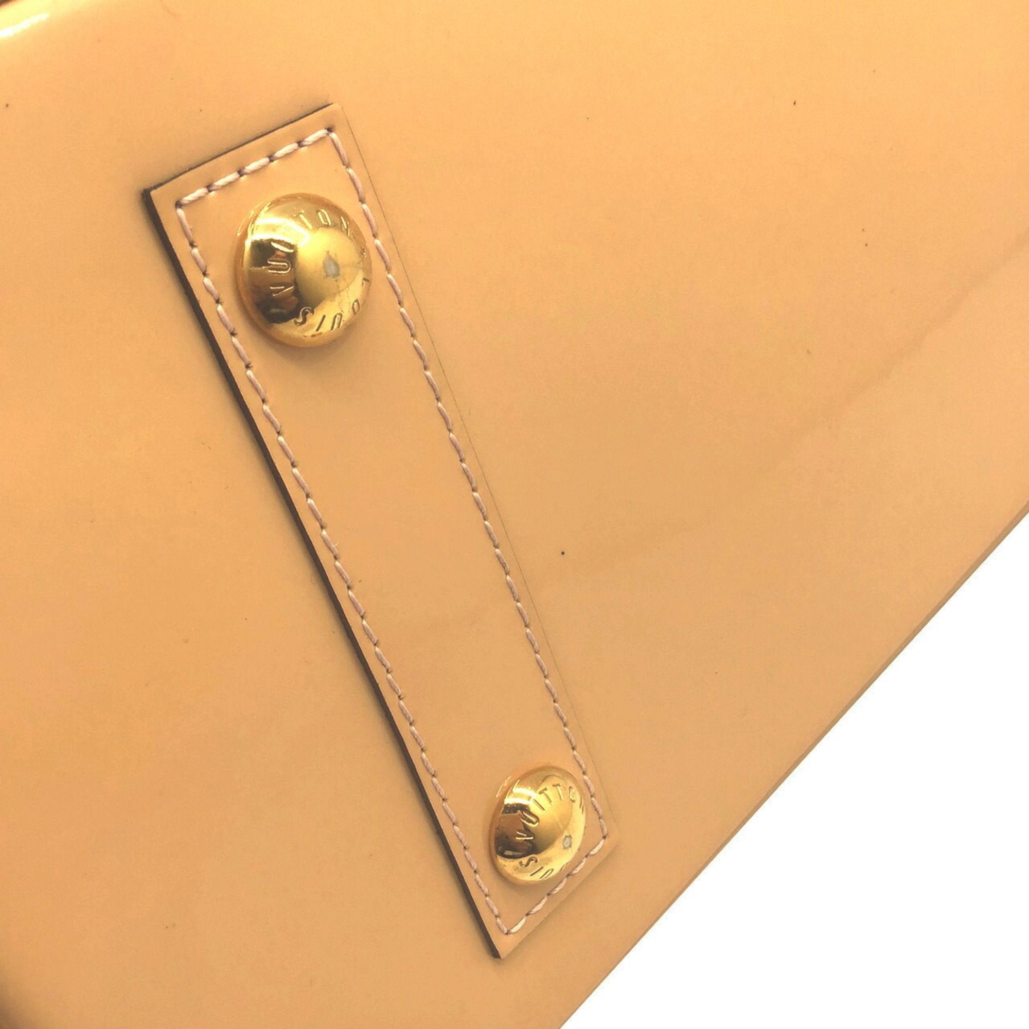 Louis Vuitton Beige Patent leather Alma handbag bag