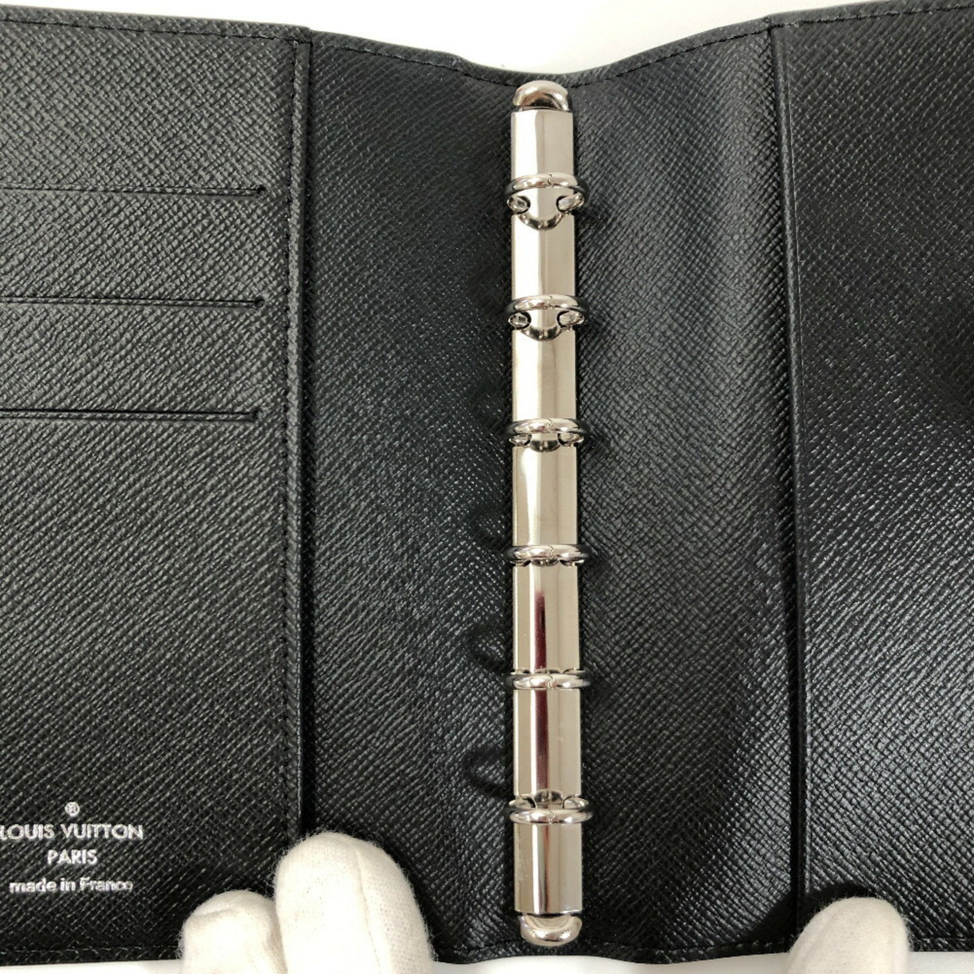 Louis Vuitton Black Leather Viennois wallet accessories