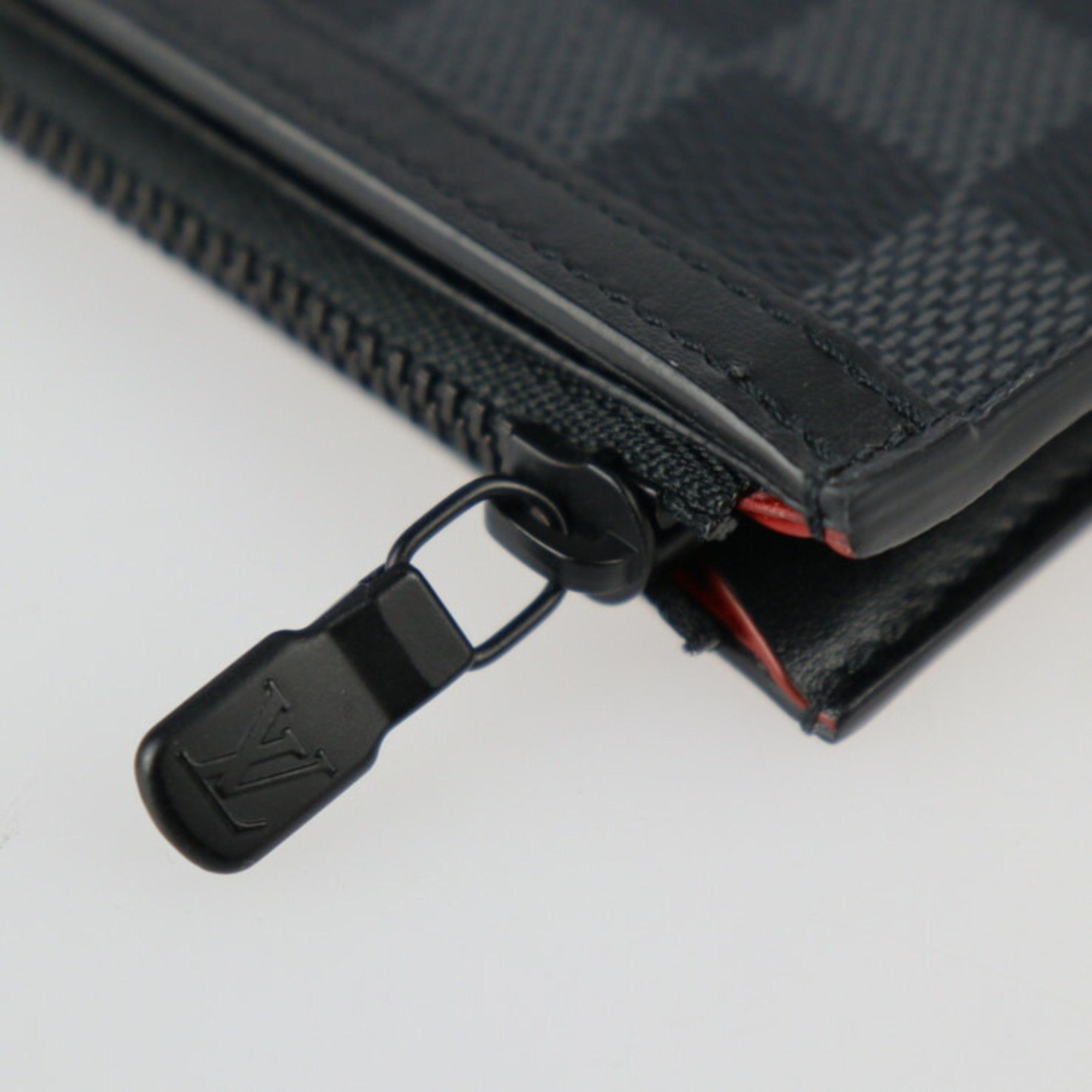 Louis Vuitton Gray Canvas Card case clutch bag