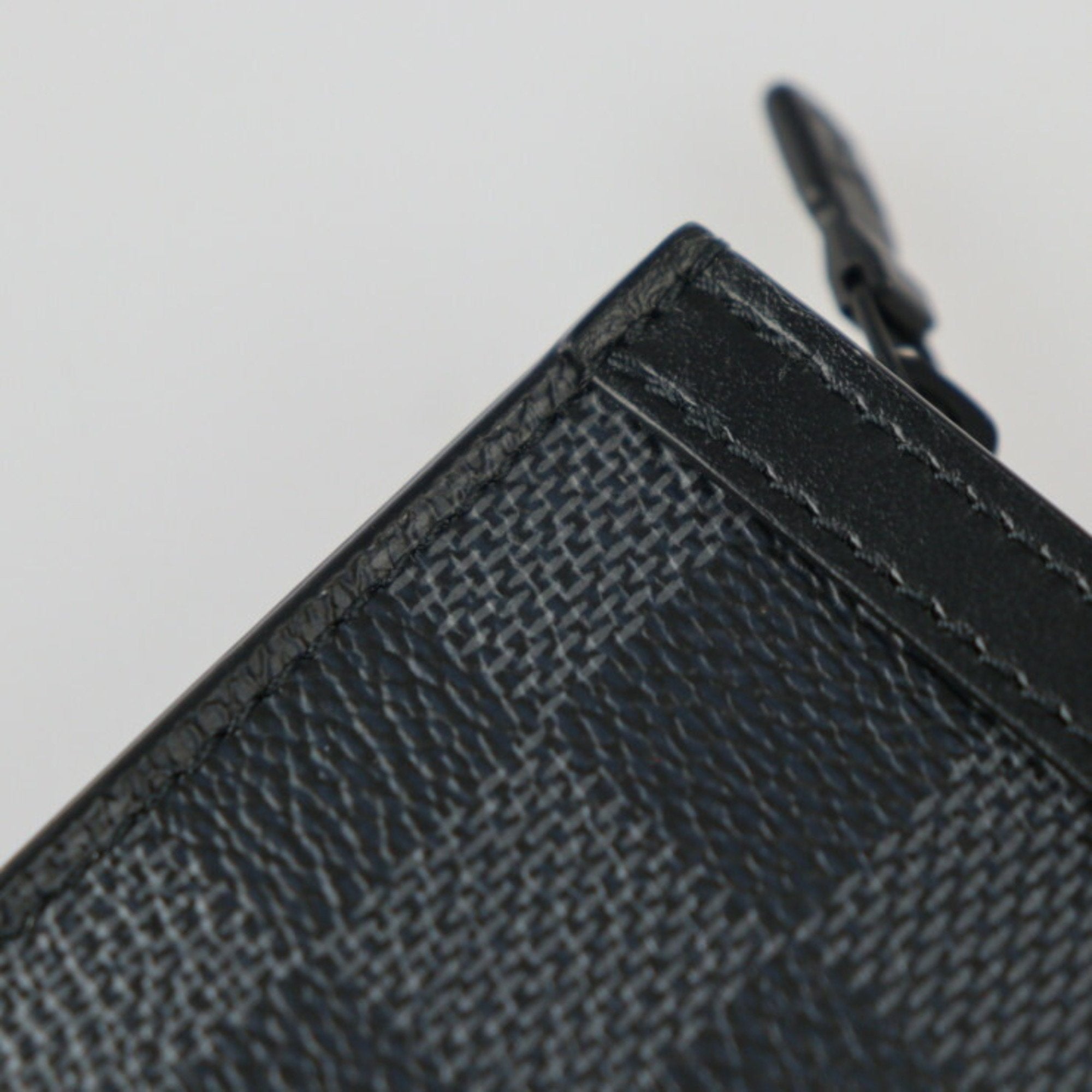 Louis Vuitton Gray Canvas Card case clutch bag