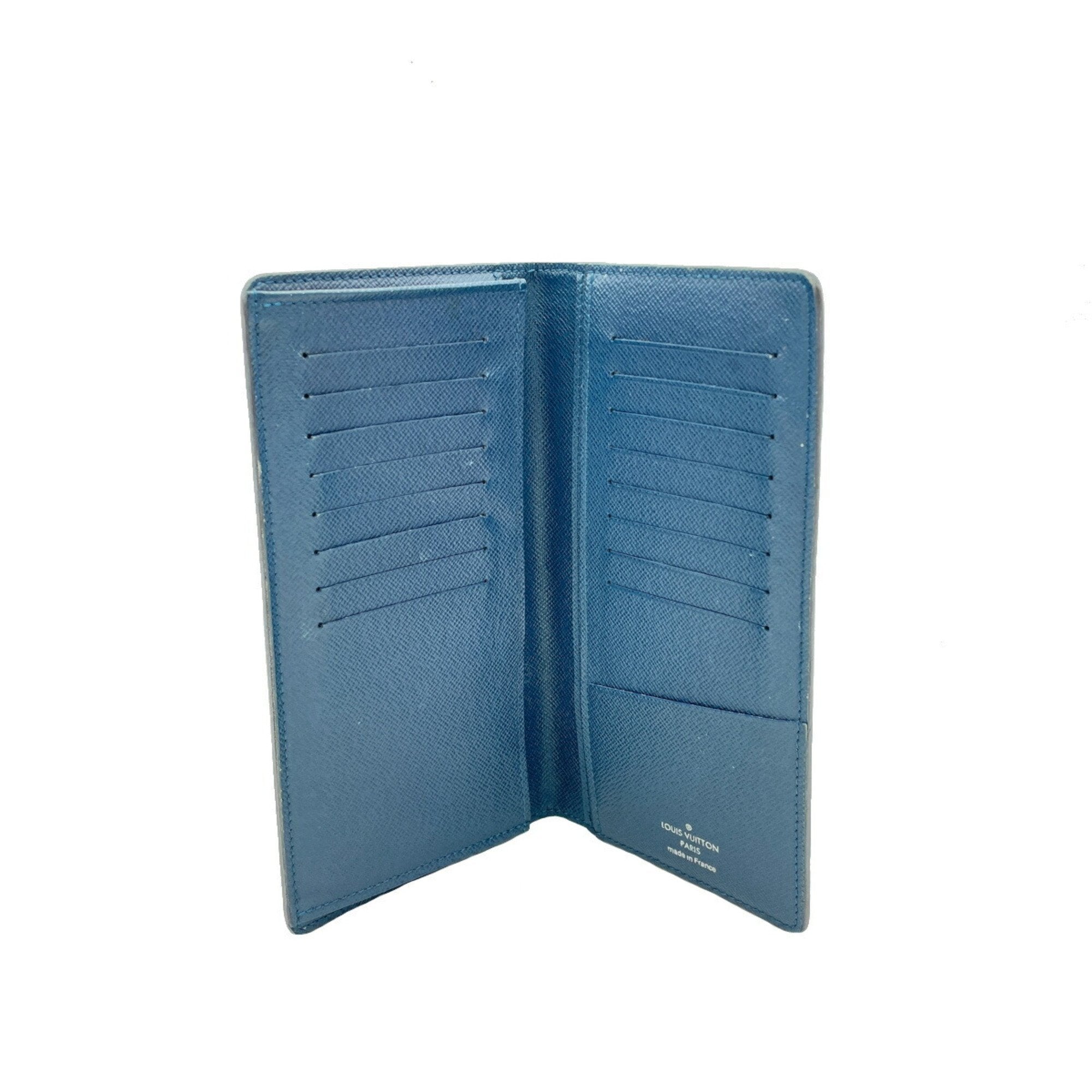 Louis Vuitton Blue Leather Brazza wallet accessories