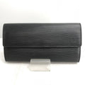 Louis Vuitton Black Leather Sarah wallet accessories