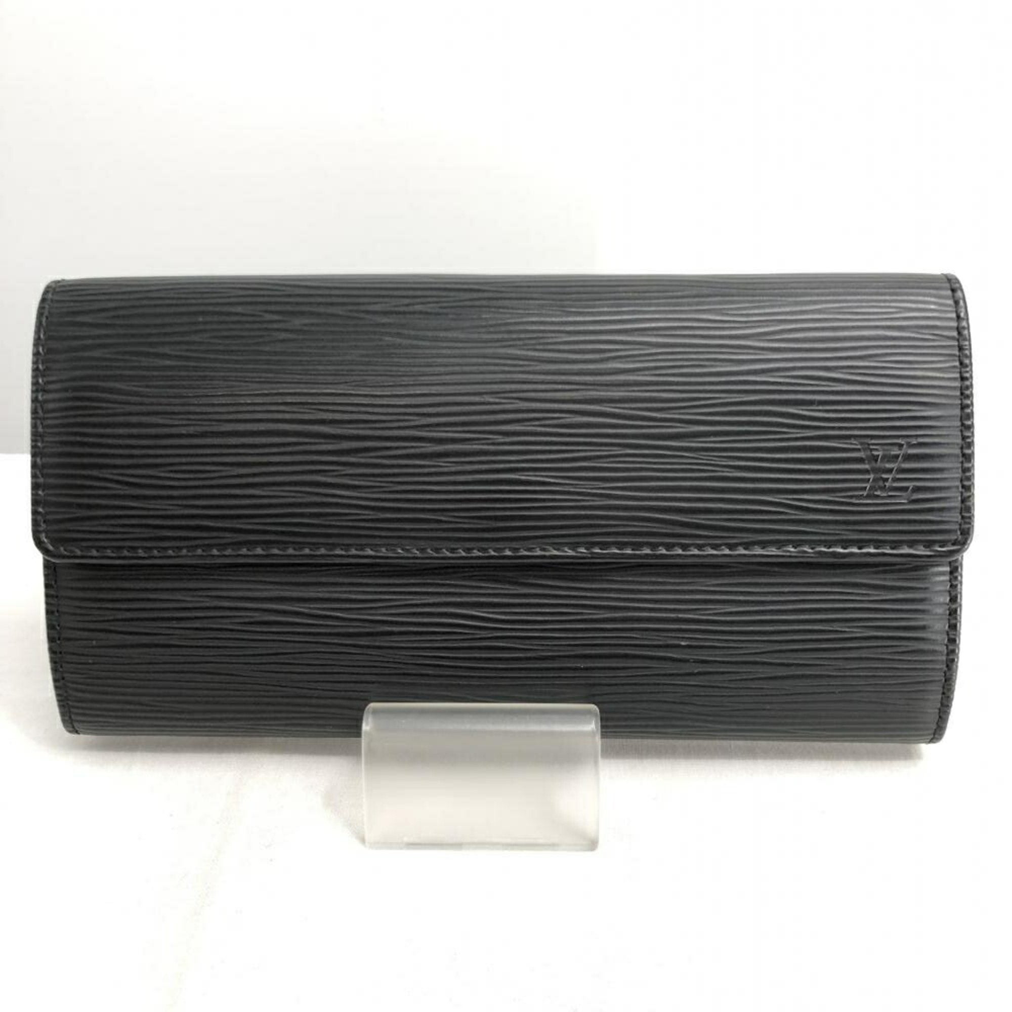 Louis Vuitton Black Leather Sarah wallet accessories