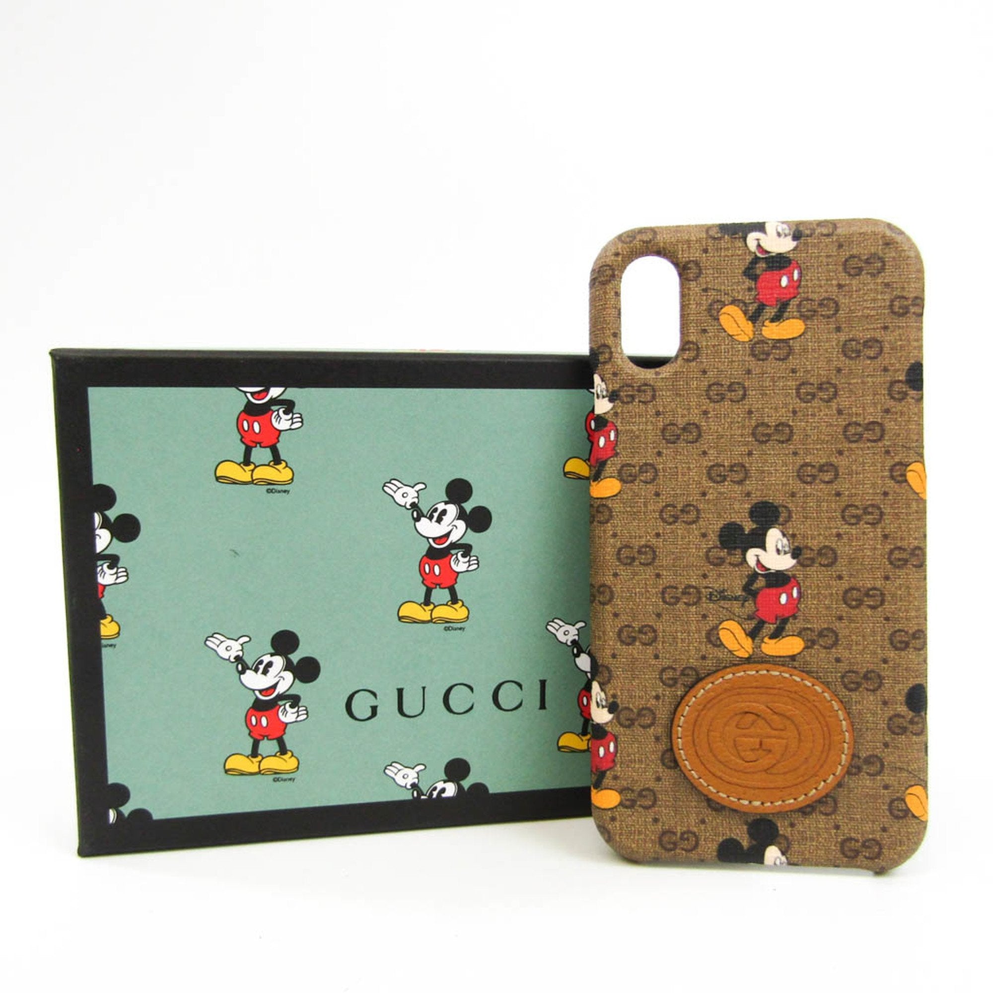 Gucci Brown Canvas -- wallet accessories