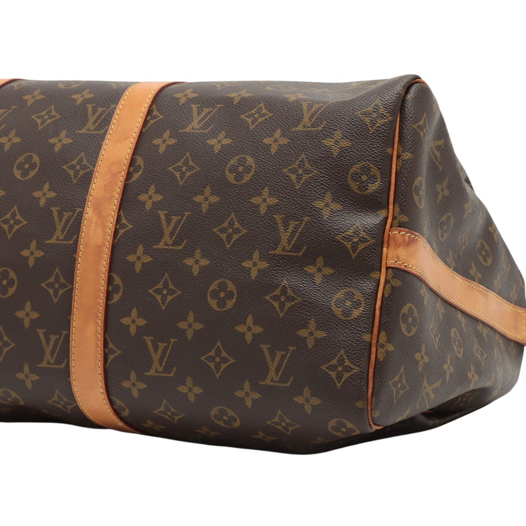 Louis Vuitton Brown Canvas Keepall Bandouliere 50 travel bag