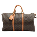 Louis Vuitton Brown Canvas Keepall Bandouliere 50 handbag bag