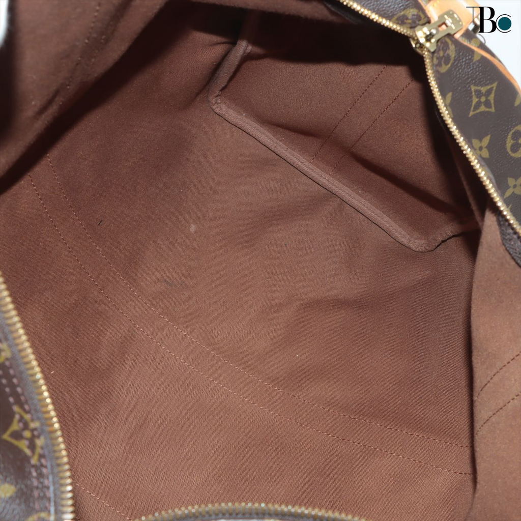 Louis Vuitton Brown Canvas Keepall Bandouliere 50 handbag bag