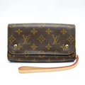 Louis Vuitton Brown Canvas Cosmetic Pouch clutch bag