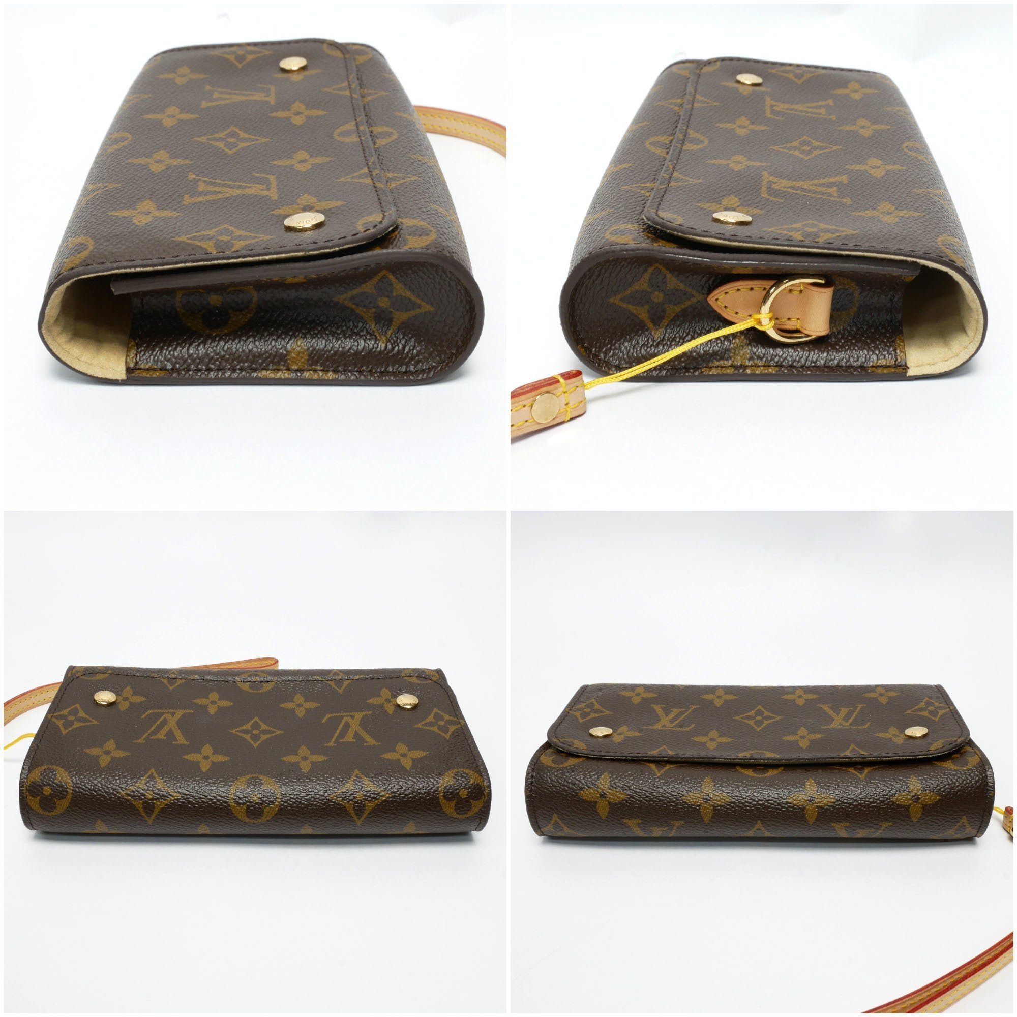 Louis Vuitton Brown Canvas Cosmetic Pouch clutch bag