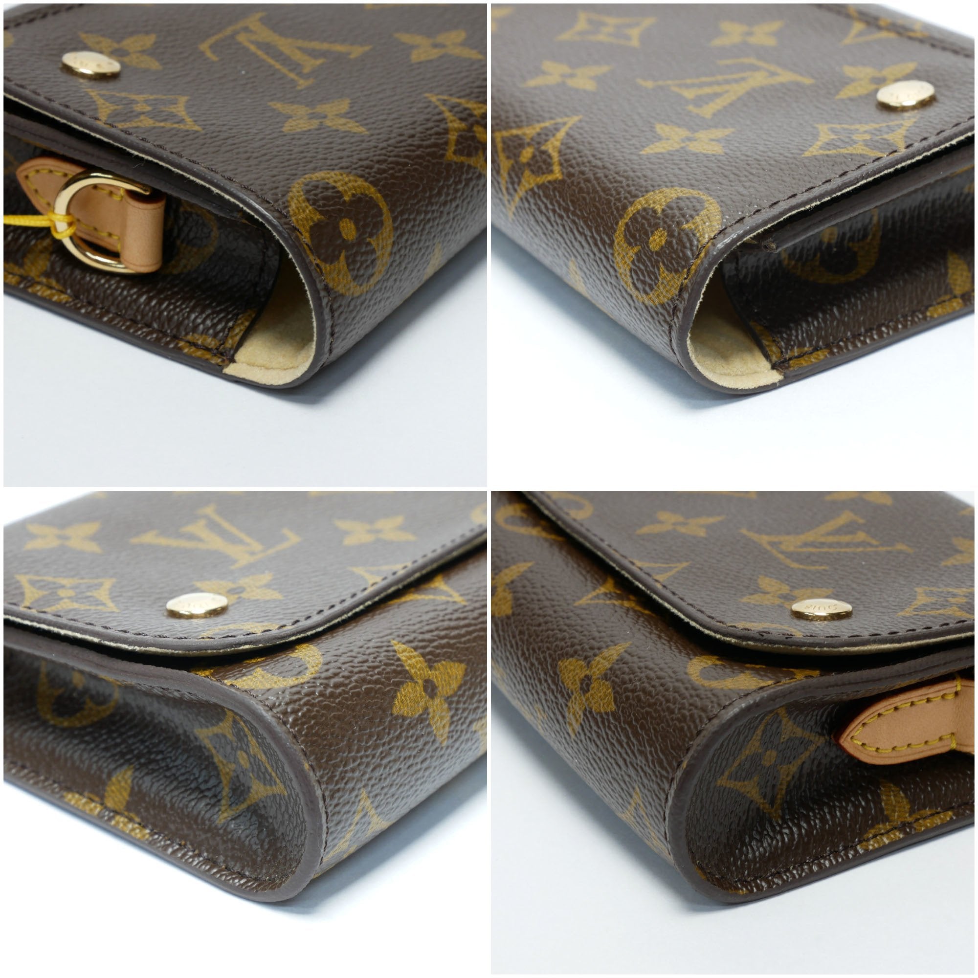 Louis Vuitton Brown Canvas Cosmetic Pouch clutch bag