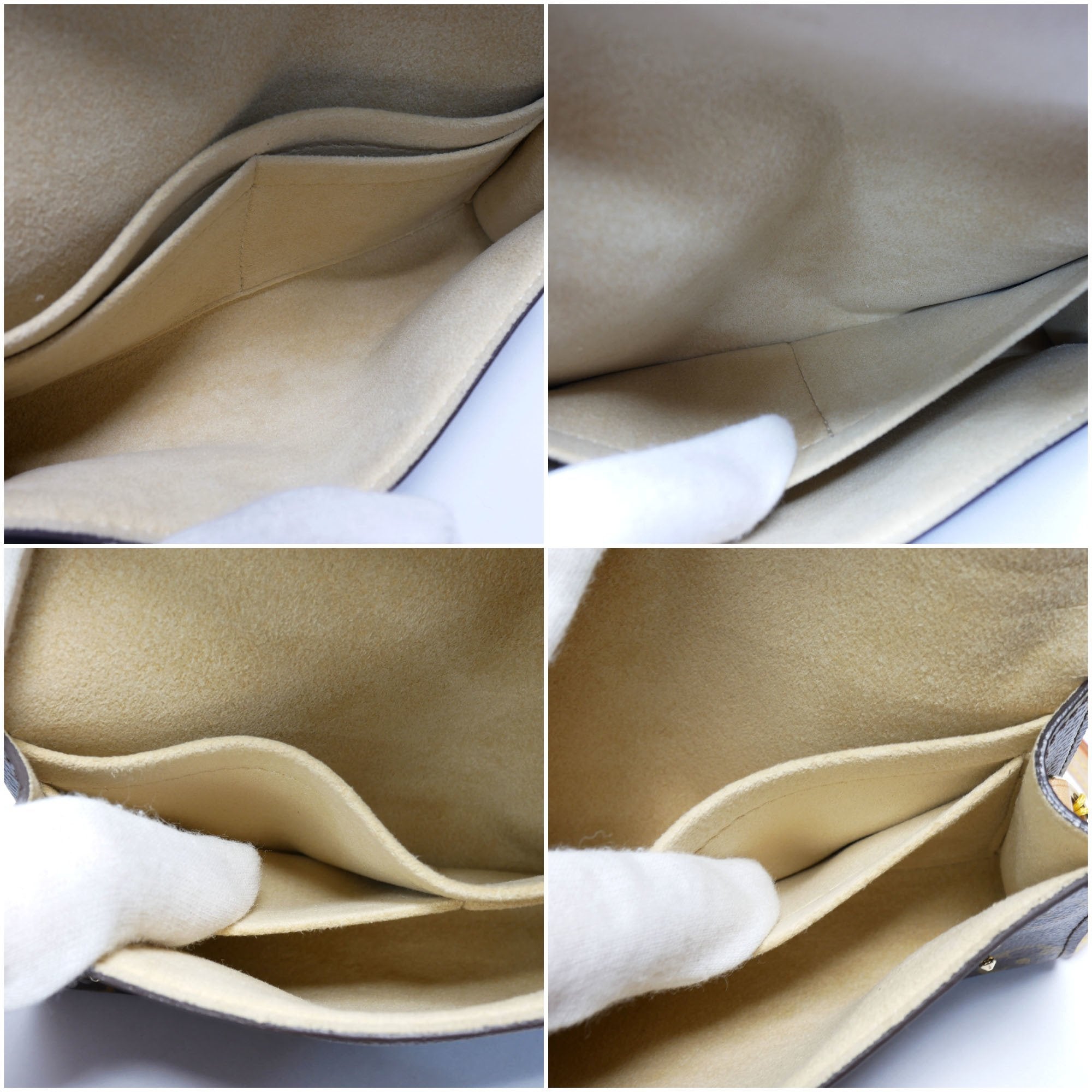 Louis Vuitton Brown Canvas Cosmetic Pouch clutch bag