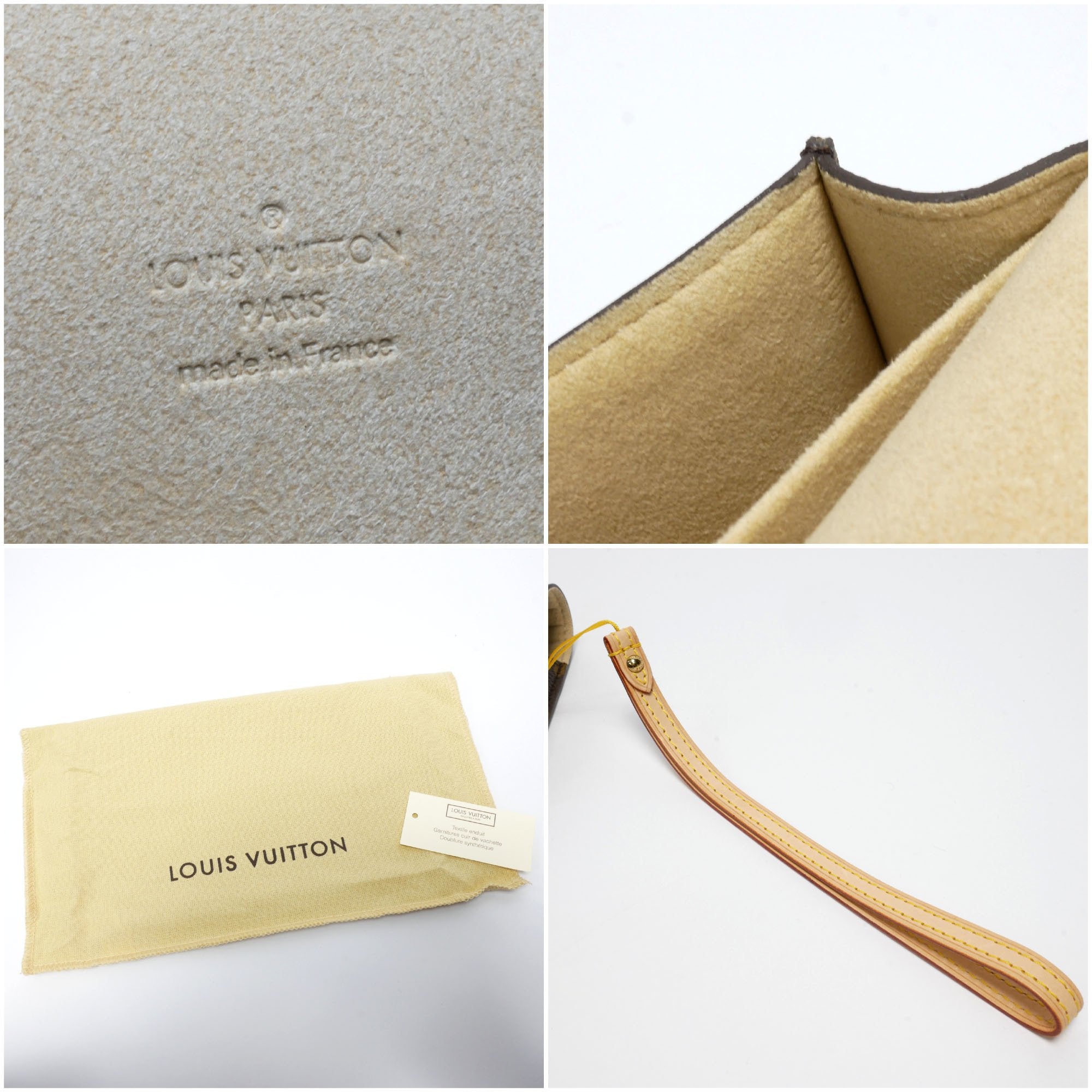 Louis Vuitton Brown Canvas Cosmetic Pouch clutch bag