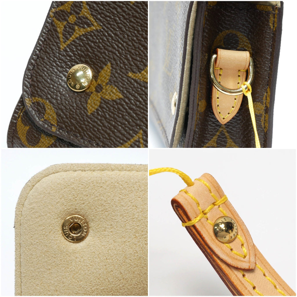 Louis Vuitton Brown Canvas Cosmetic Pouch clutch bag