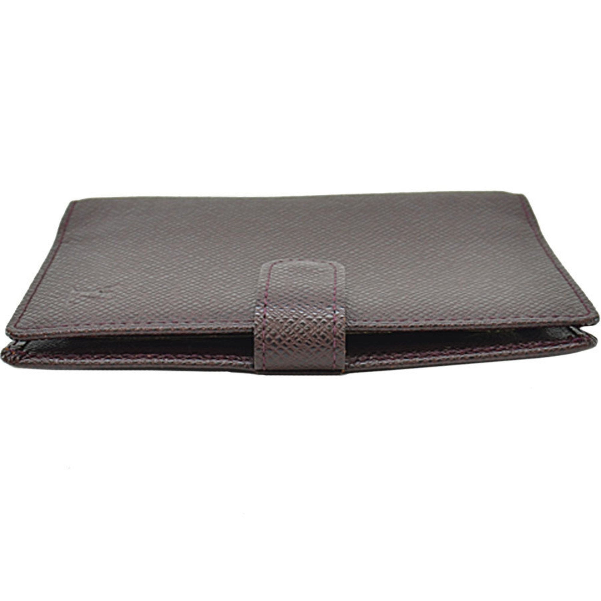 Louis Vuitton Brown Leather COUVERTURE AGENDA FONCTIONNEL PM wallet accessories
