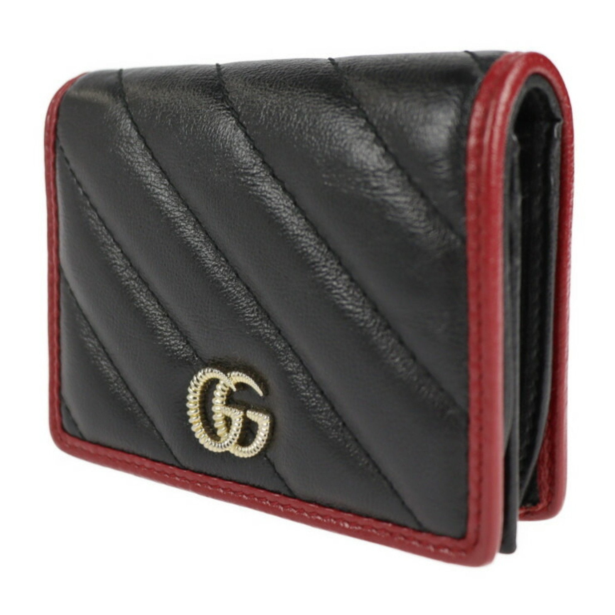 Gucci Bicolor Leather GG Marmont wallet accessories