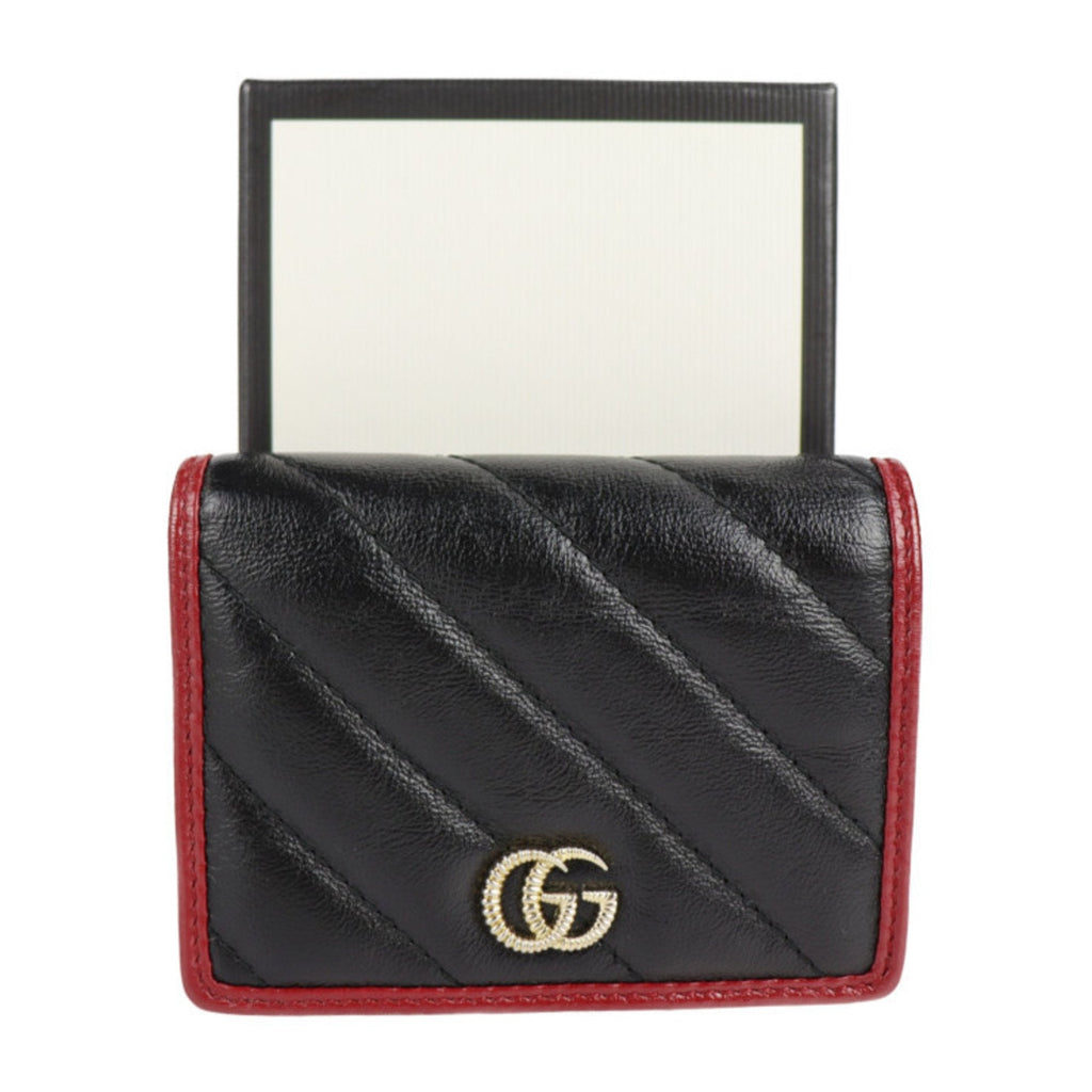 Gucci Bicolor Leather GG Marmont wallet accessories