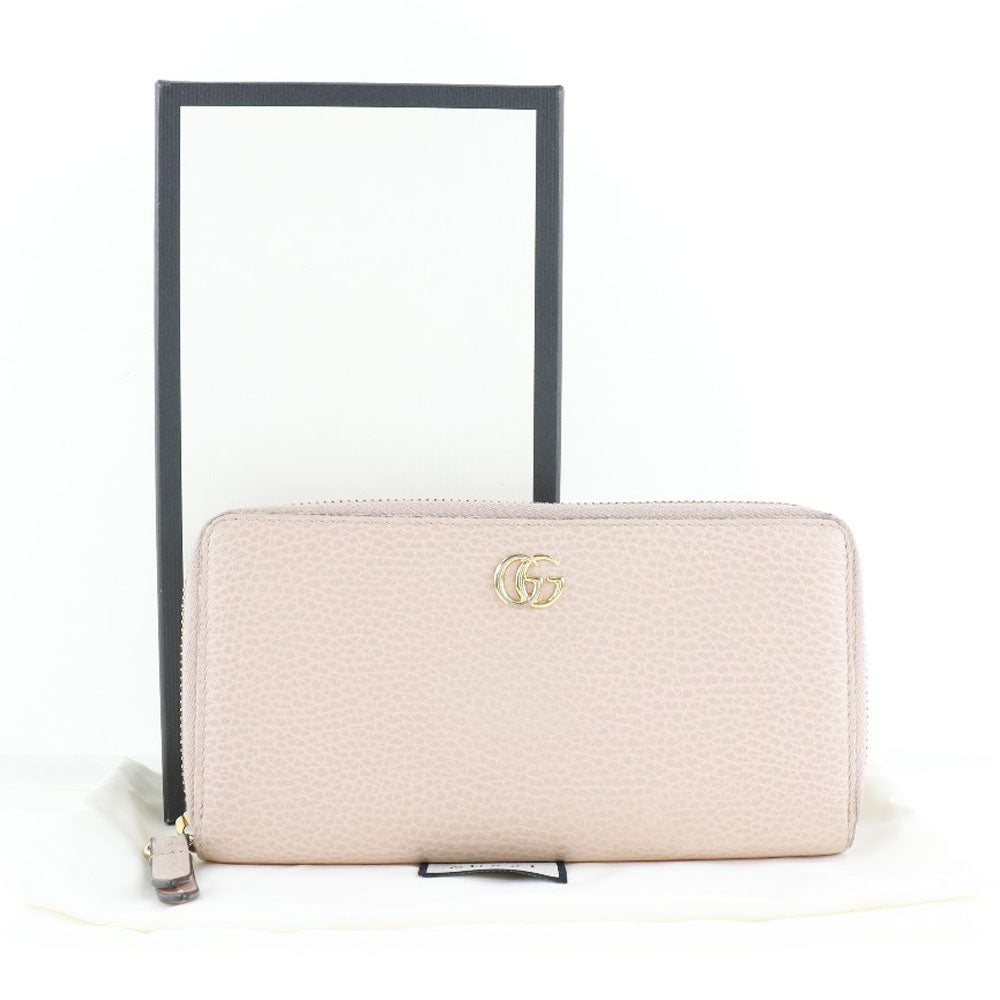 Gucci Pink Leather GG Marmont wallet accessories