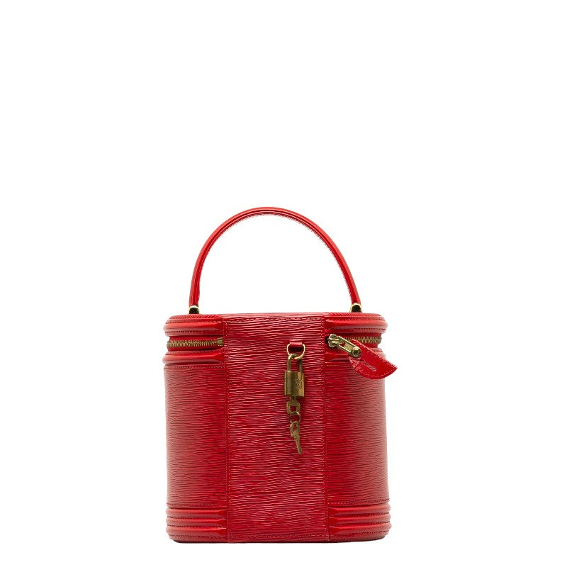 Louis Vuitton Epic Canyon Handbags Vanity Bag M48037 Castilian Red Leather Ladies Louis Vuitton