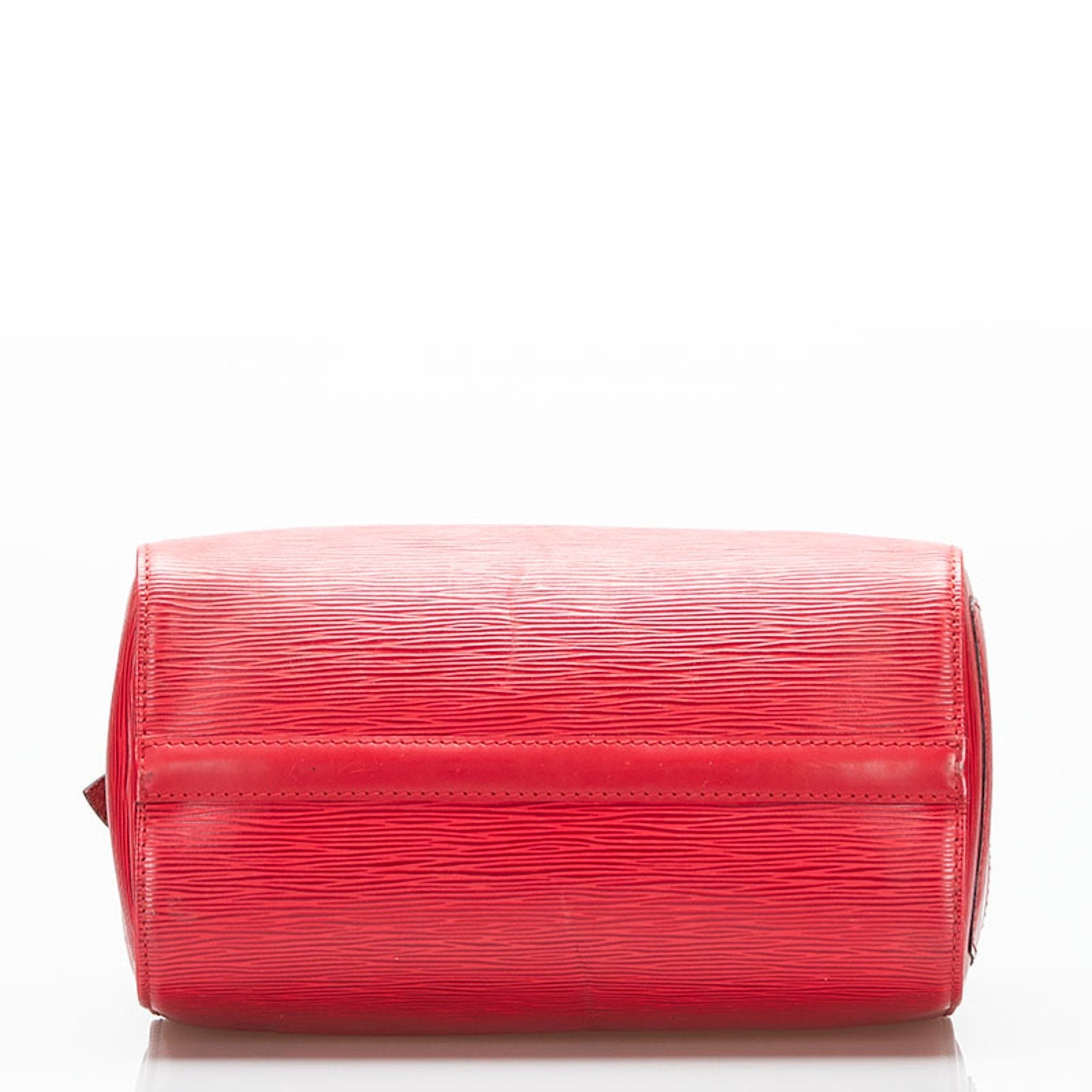 Louis Vuitton Red Leather Speedy 25 handbag bag