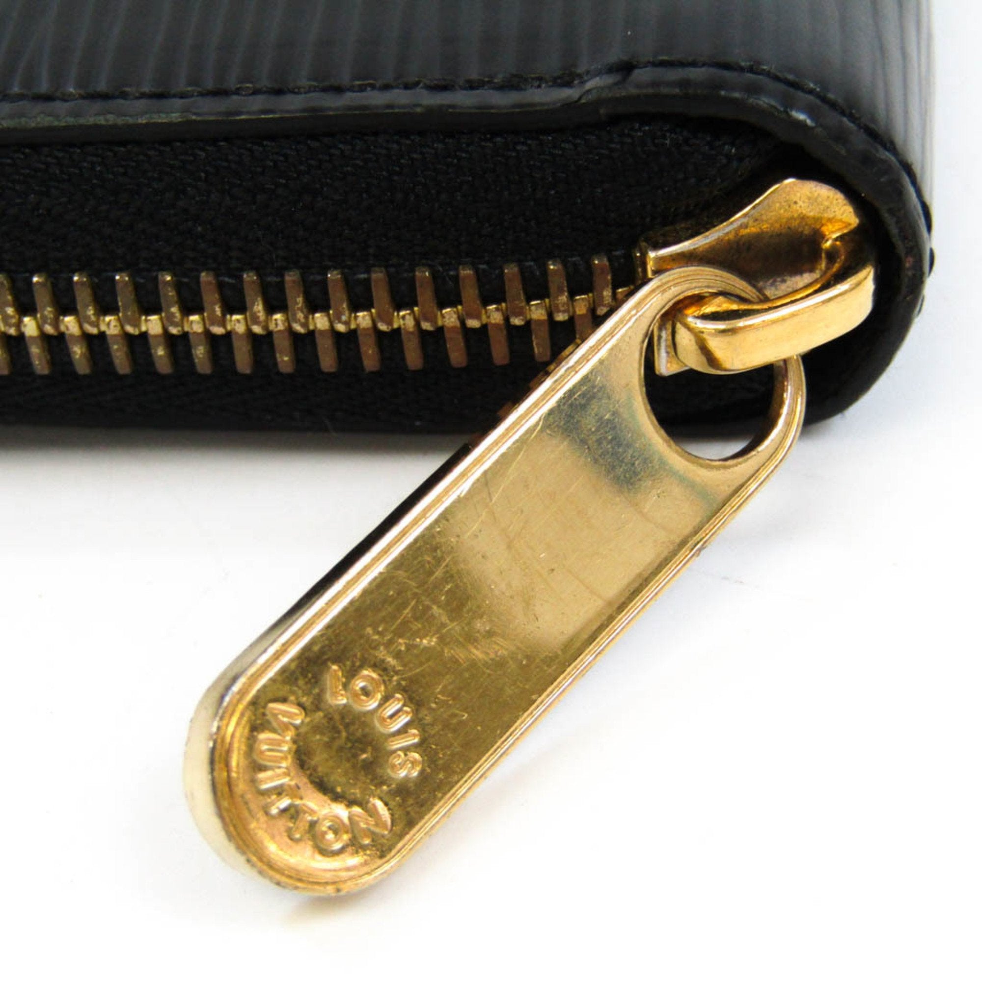Louis Vuitton Black Leather Portefeuille zippy wallet accessories