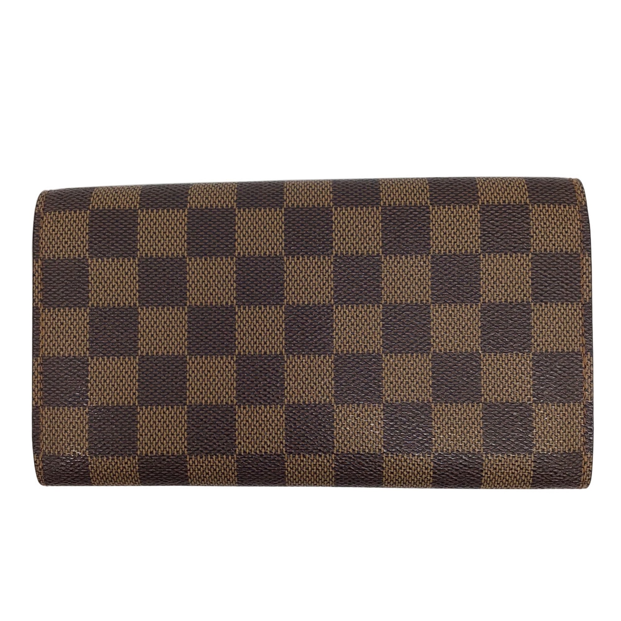 Louis Vuitton Brown Canvas Portefeuille Sarah wallet accessories