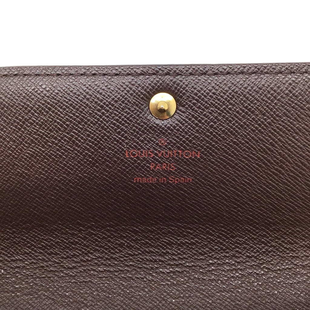 Louis Vuitton Brown Canvas Portefeuille Sarah wallet accessories