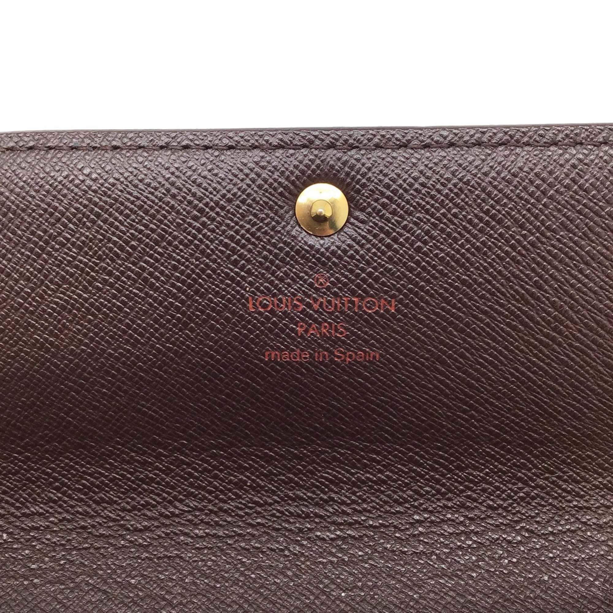 Louis Vuitton Brown Canvas Portefeuille Sarah wallet accessories