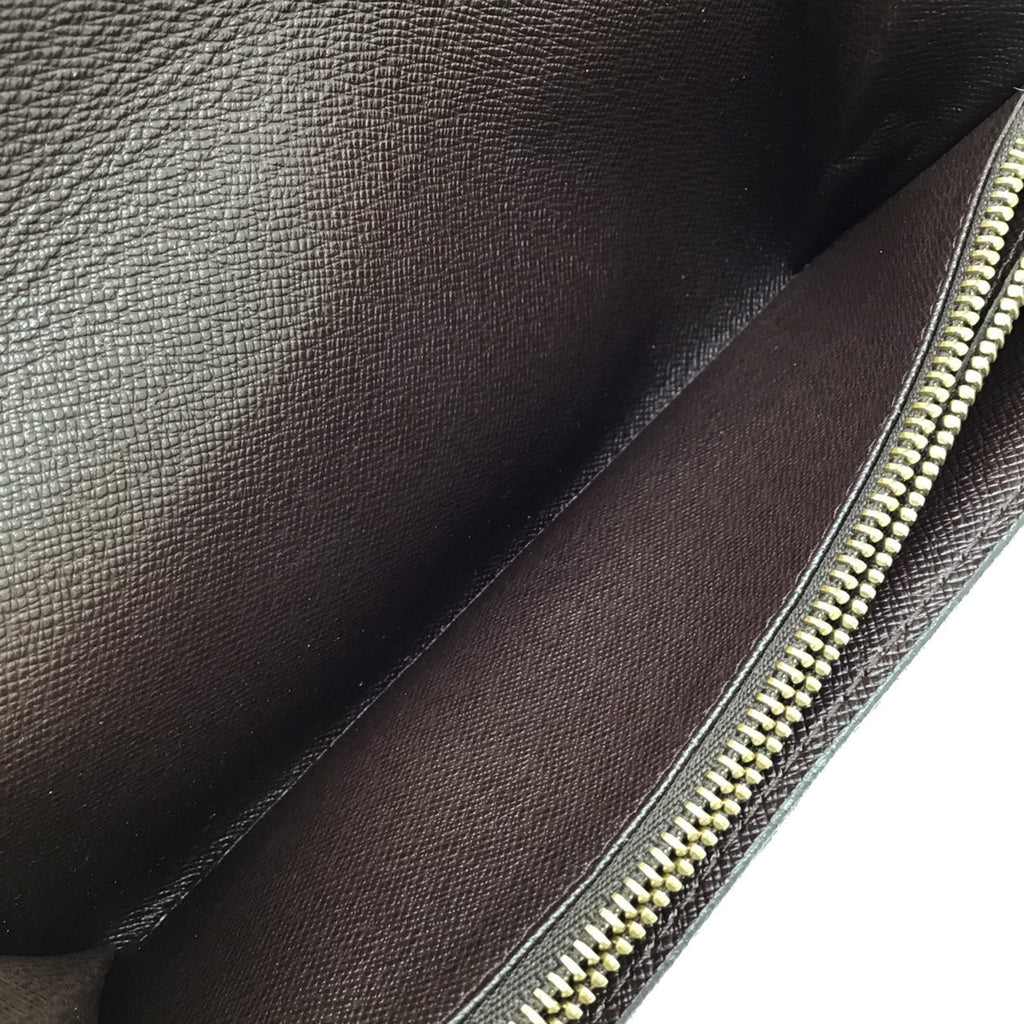 Louis Vuitton Brown Canvas Portefeuille Sarah wallet accessories