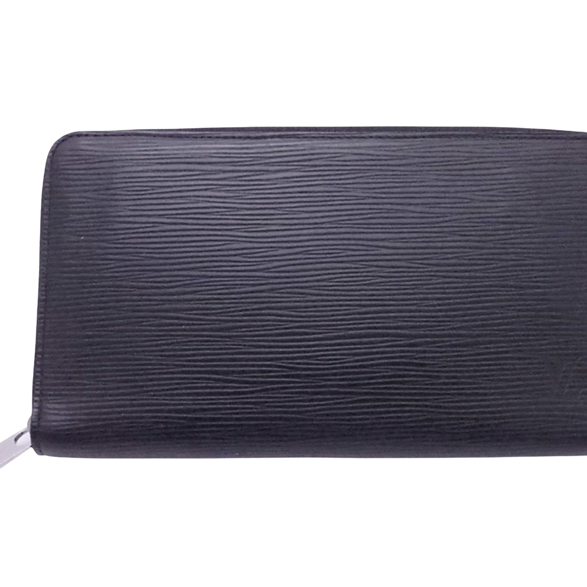 Louis Vuitton Black Leather Portefeuille zippy wallet accessories