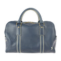 Louis Vuitton Navy Leather Carryall travel bag