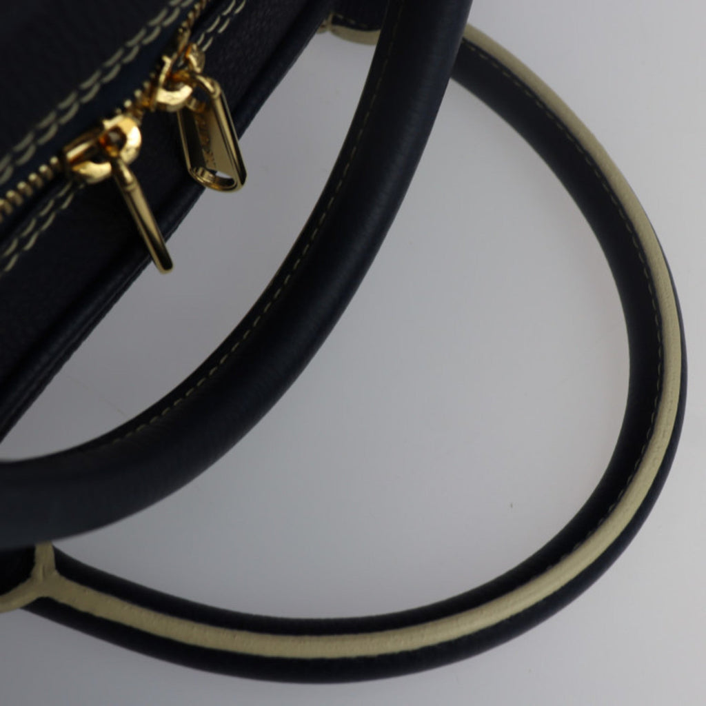Louis Vuitton Navy Leather Carryall travel bag