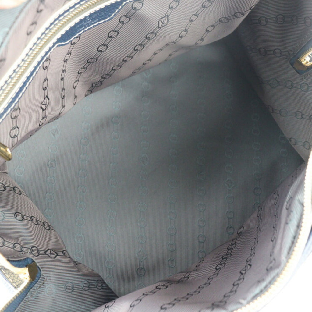 Louis Vuitton Navy Leather Carryall travel bag