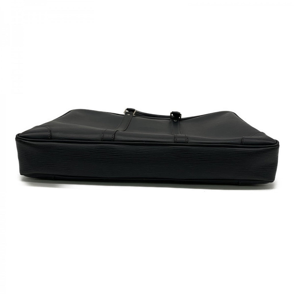 Louis Vuitton Black Leather Porte Document Business briefcase bag