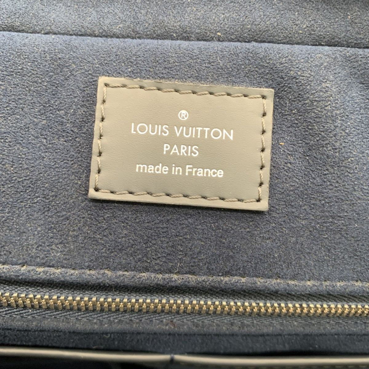 Louis Vuitton Black Leather Porte Document Business briefcase bag