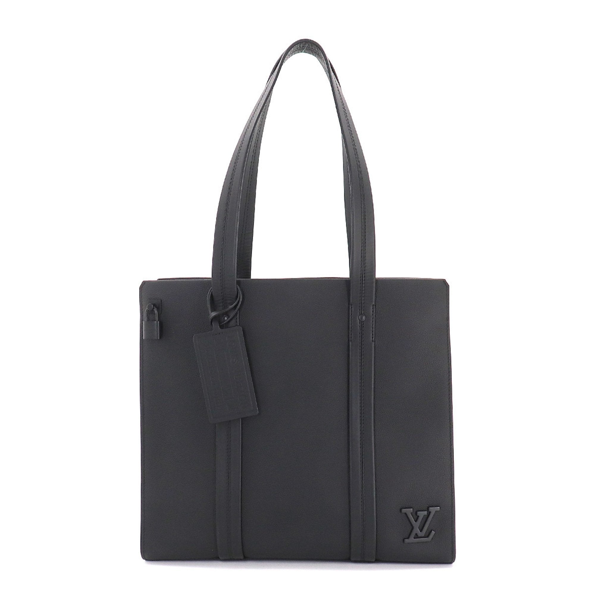 Louis Vuitton Black Leather  tote bag