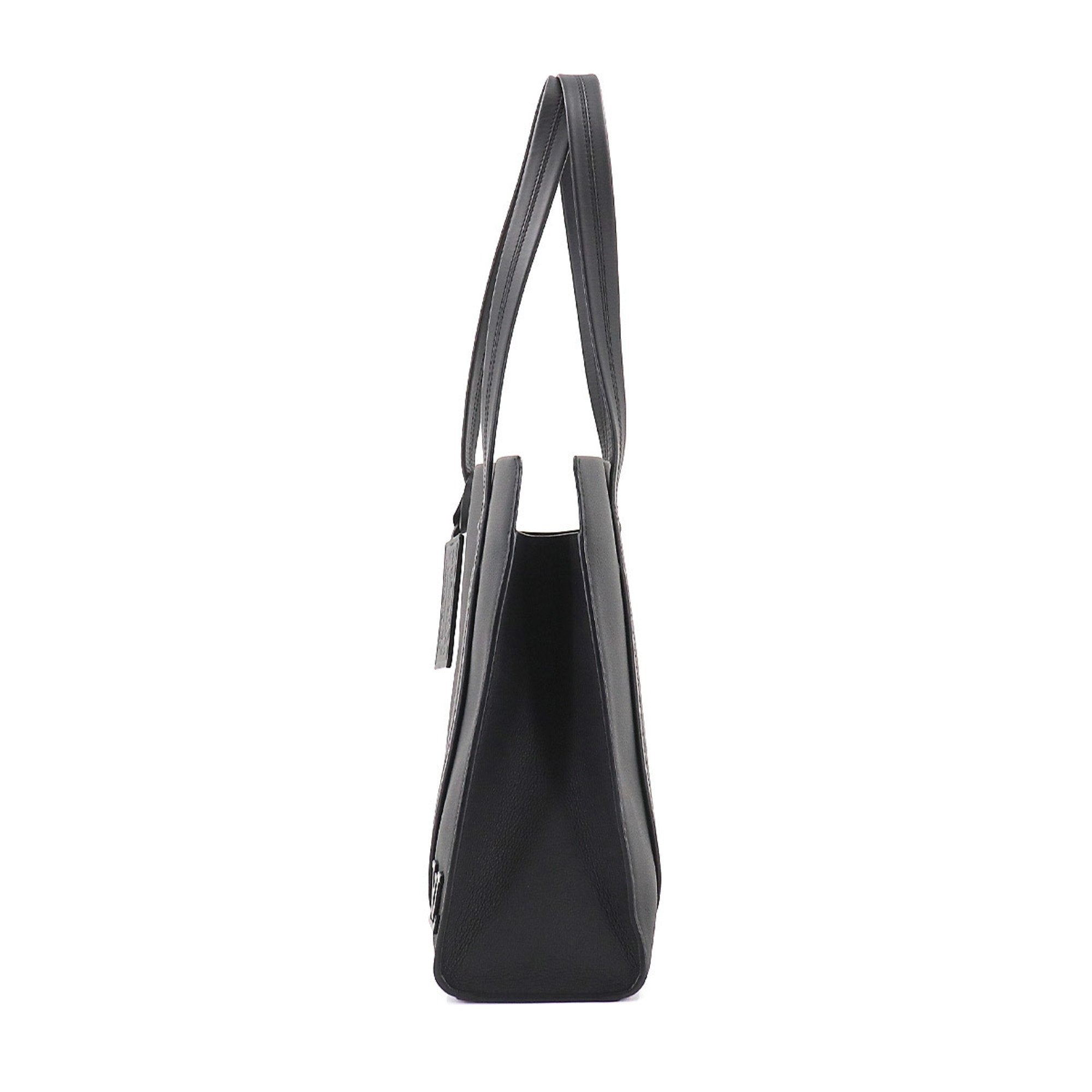 Louis Vuitton Black Leather  tote bag