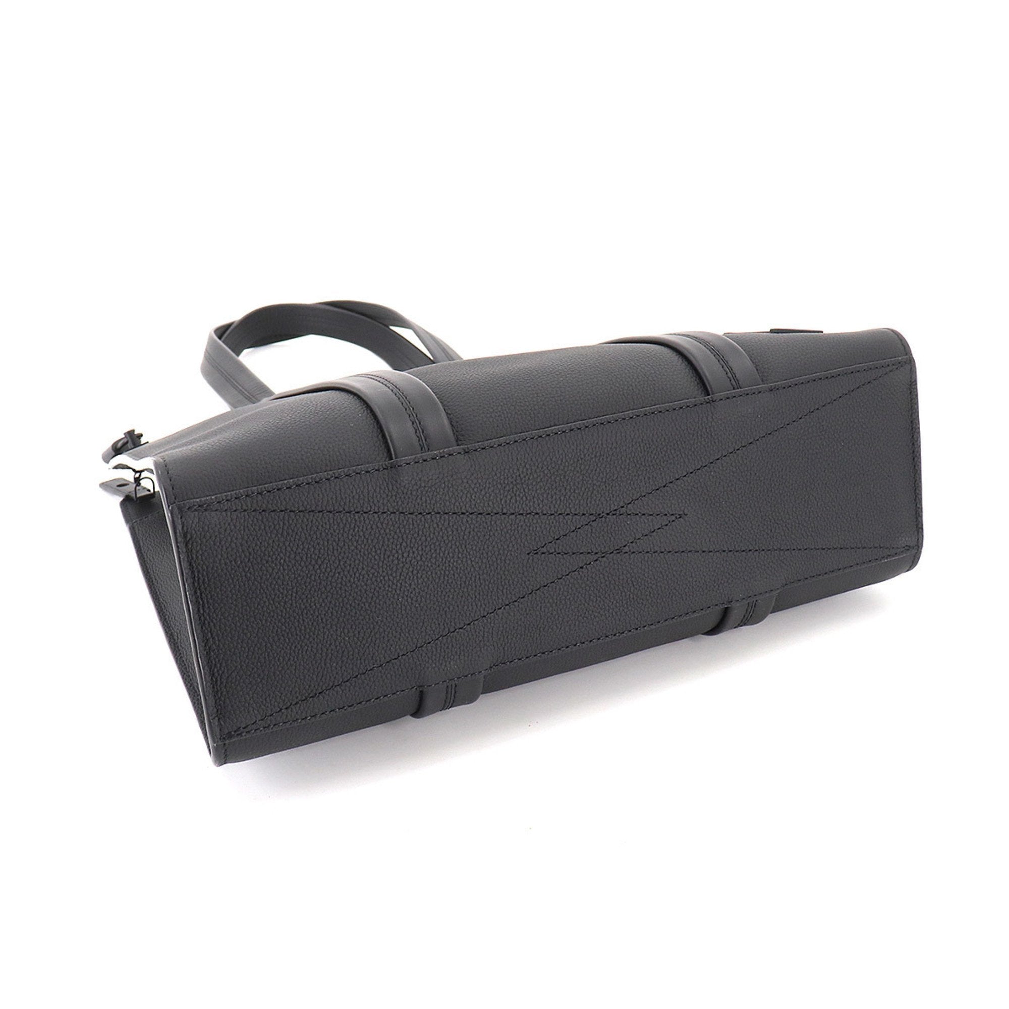 Louis Vuitton Black Leather  tote bag