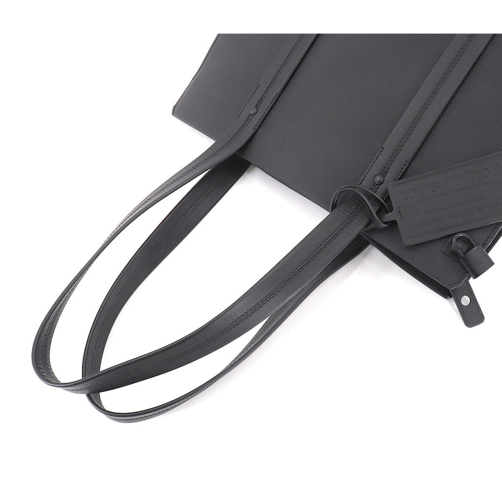 Louis Vuitton Black Leather  tote bag