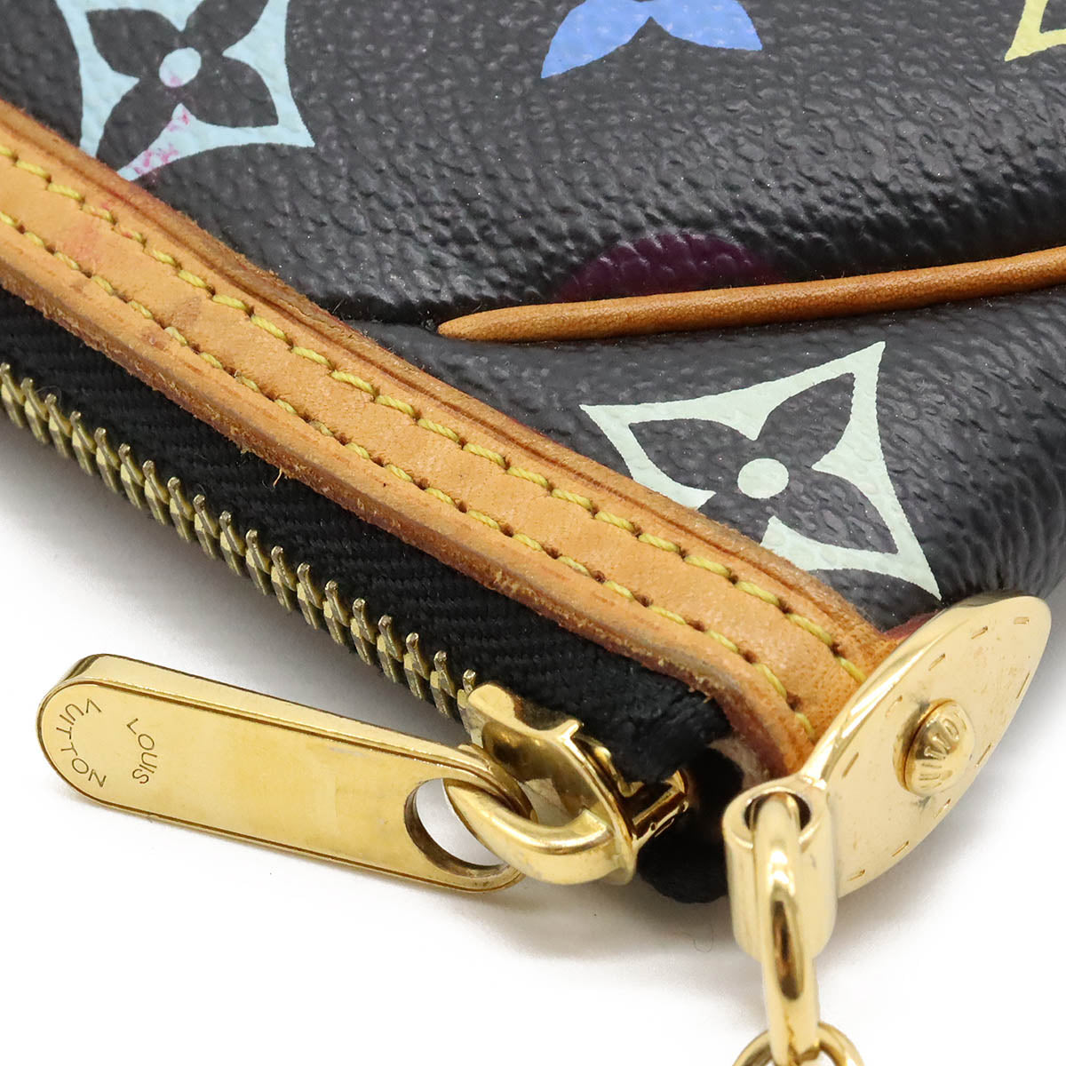 Louis Vuitton Monogram Multicolor  Mila MM Accessory Pocket Noir Black M60097