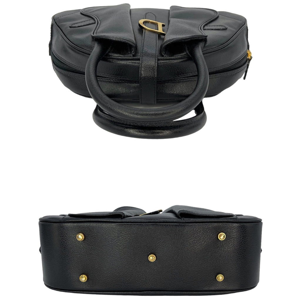 Christian Dior Vintage Double Saddle Mini Bowler Bag