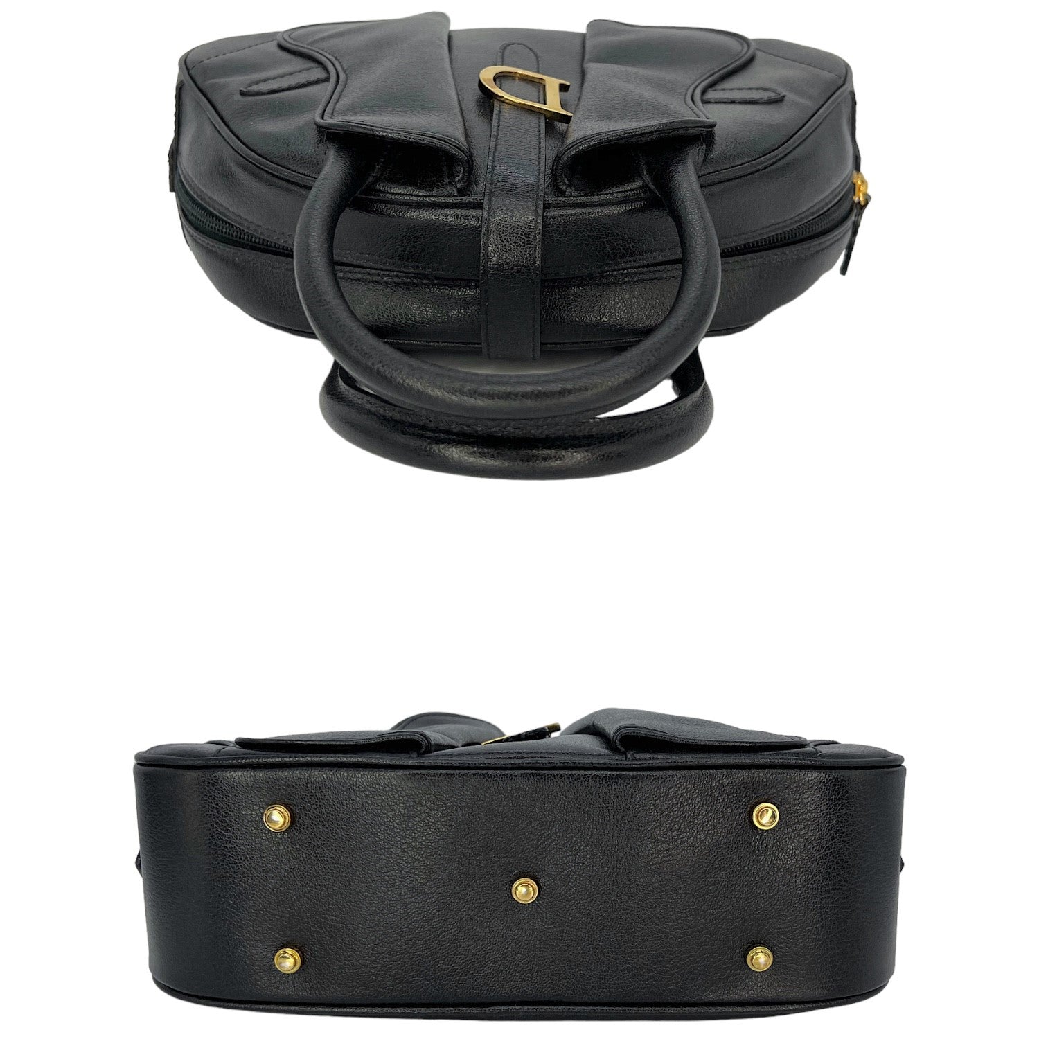 Christian Dior Vintage Double Saddle Mini Bowler Bag