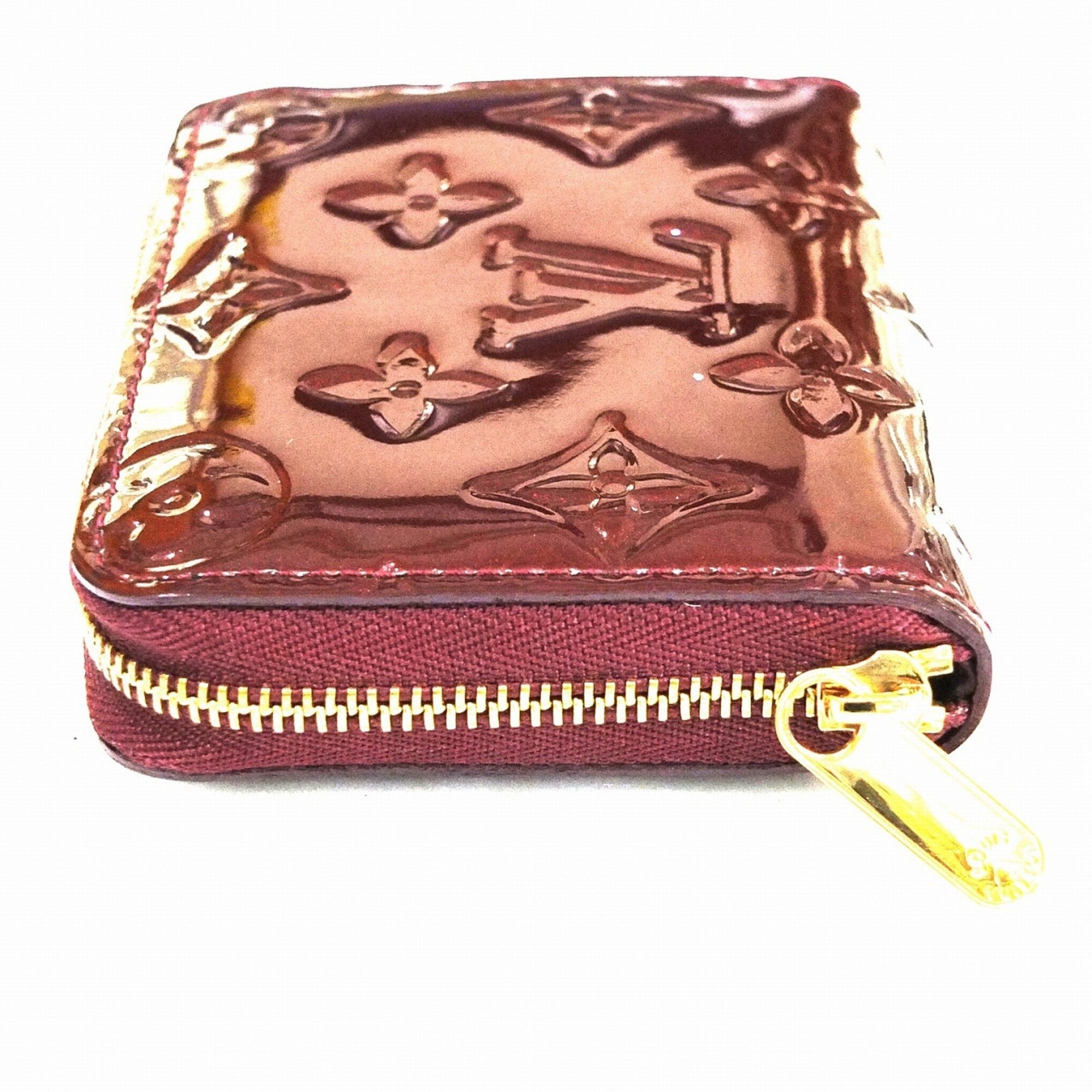 Louis Vuitton Bordeaux Patent leather Zippy coin purse wallet accessories