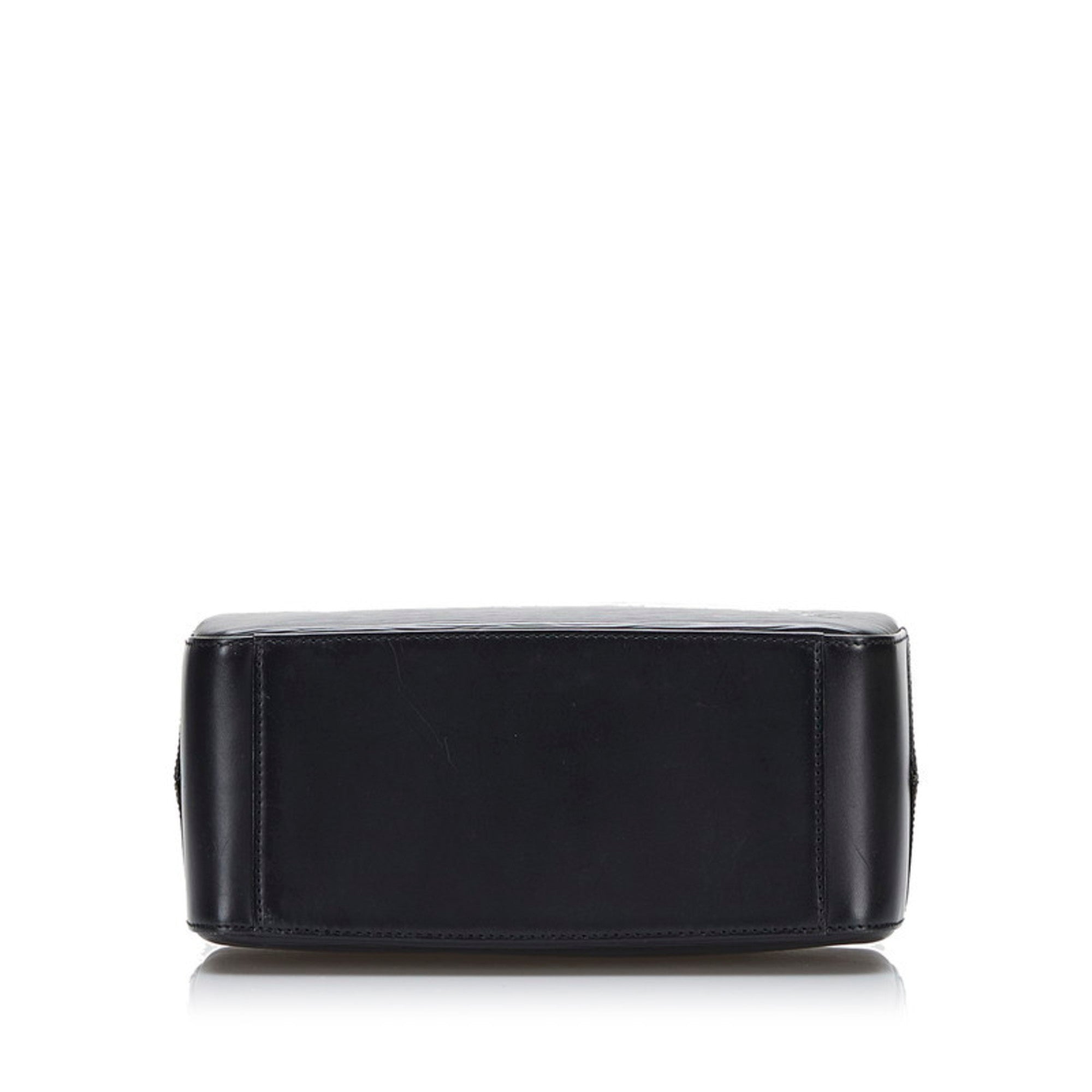 Louis Vuitton Black Leather Sablon handbag bag