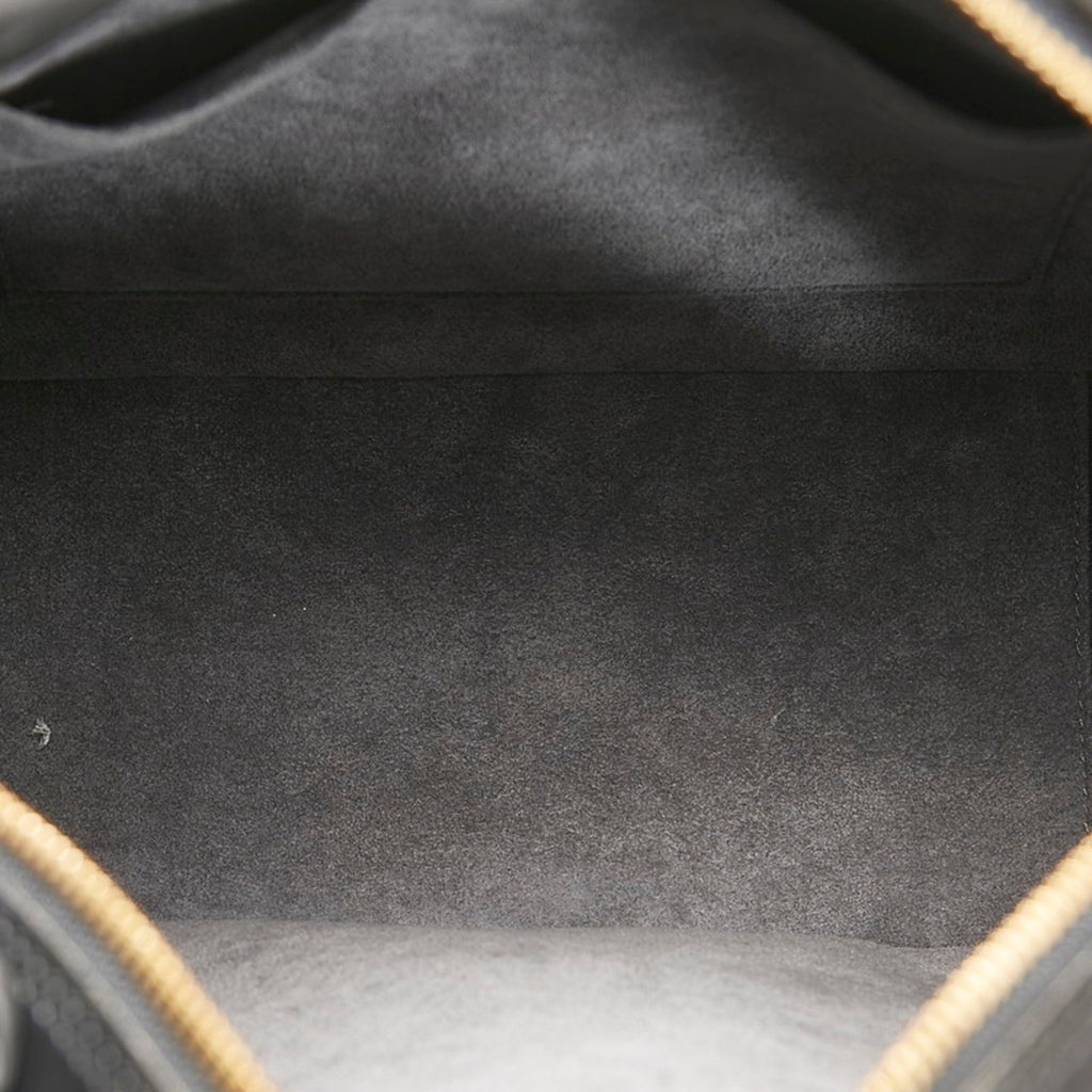 Louis Vuitton Black Leather Sablon handbag bag