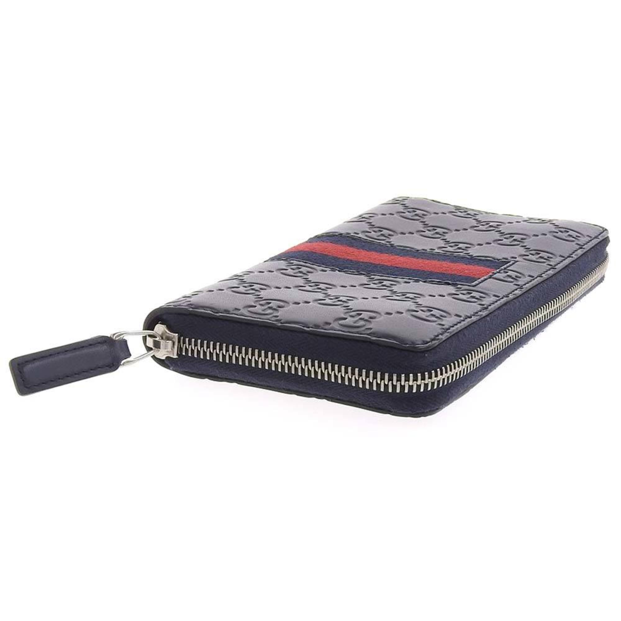 Gucci Navy Leather Ophidia wallet accessories