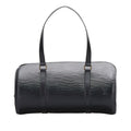 Louis Vuitton Black Leather Soufflot handbag bag