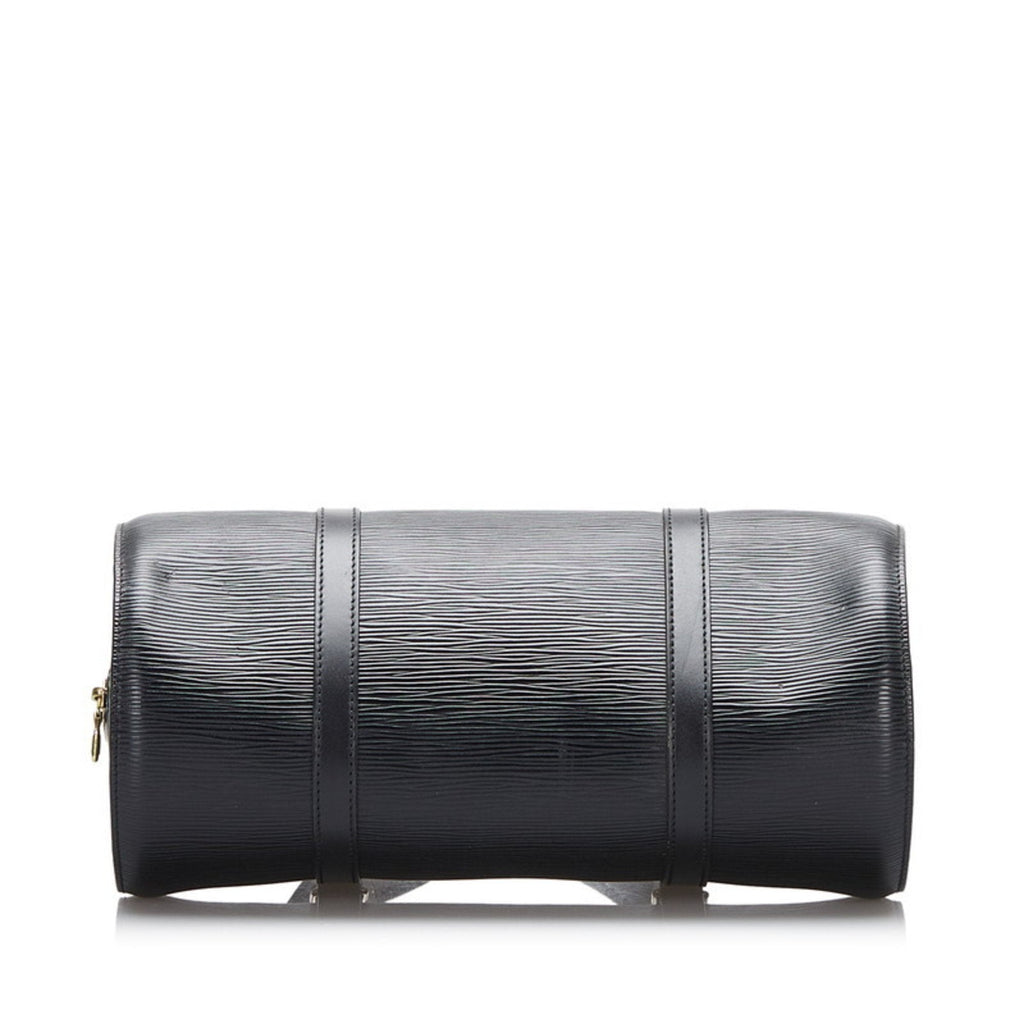 Louis Vuitton Black Leather Soufflot handbag bag