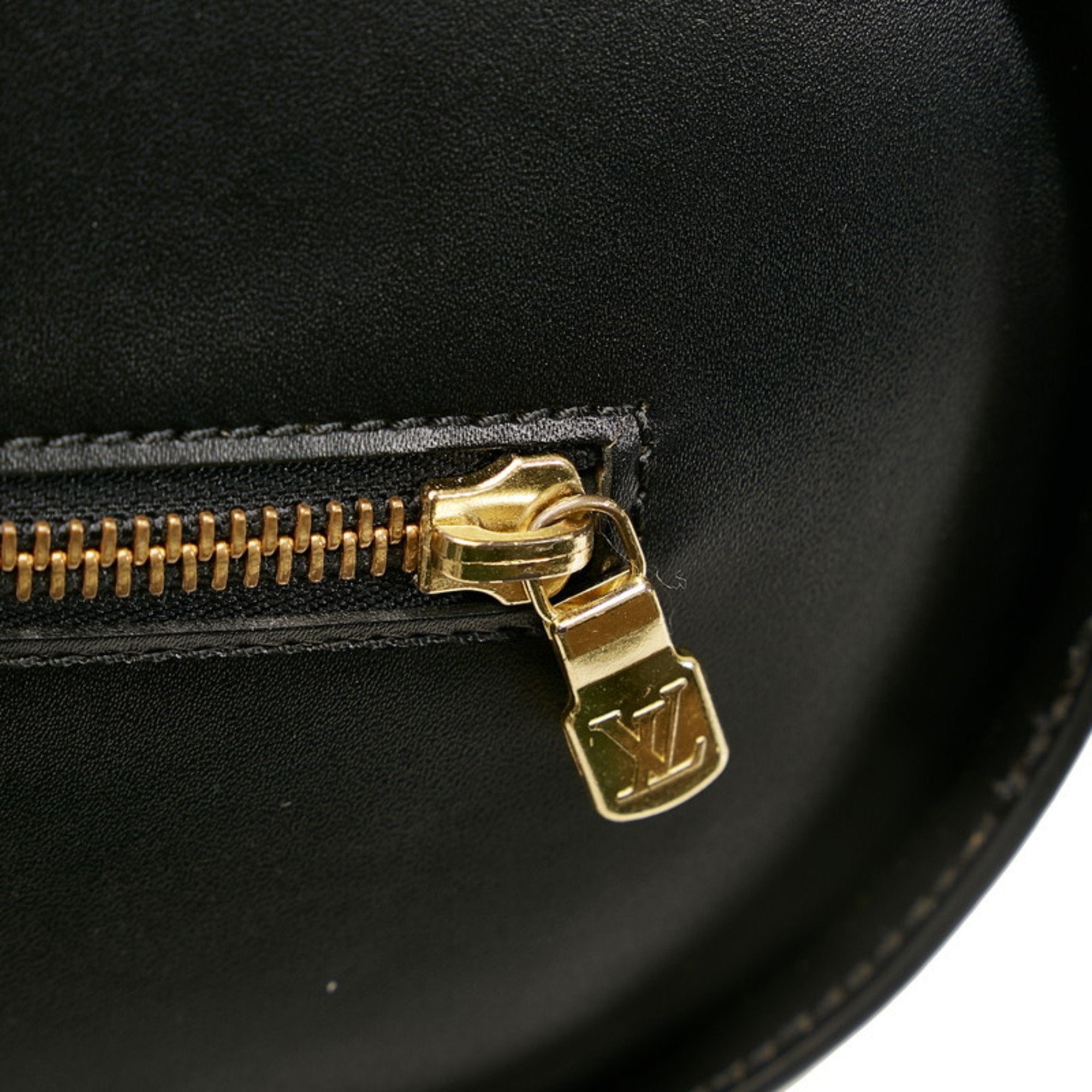 Louis Vuitton Black Leather Soufflot handbag bag