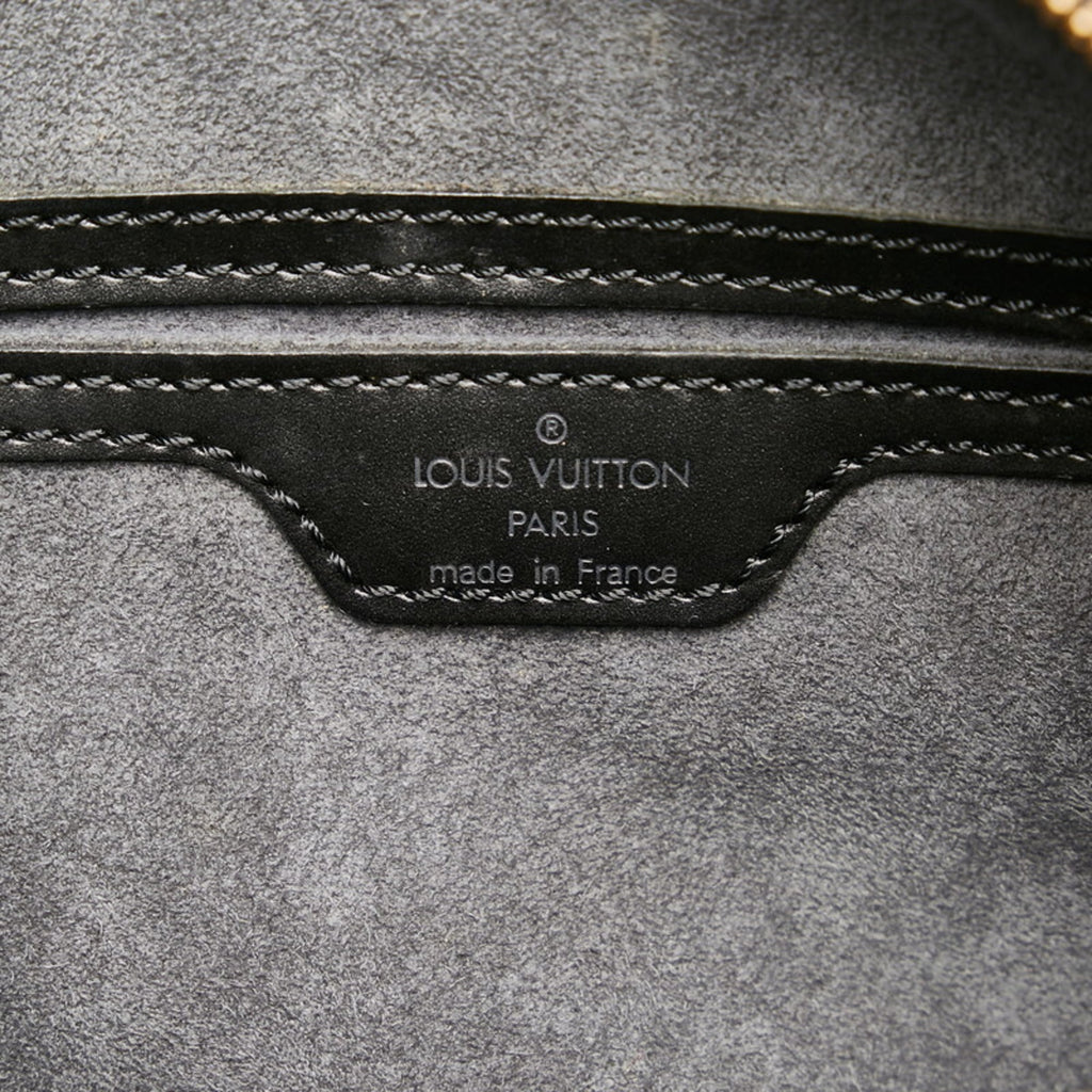 Louis Vuitton Black Leather Soufflot handbag bag