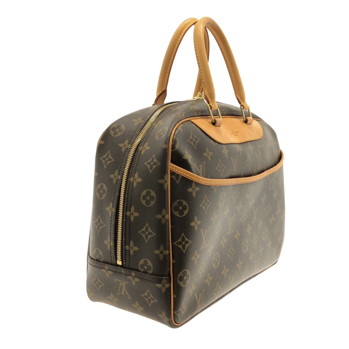 Louis Vuitton Brown Canvas Deauville handbag bag
